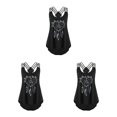 thumbnail image 1 of Chaleco Correa Slim Floral Sonducket para Mujeres Negro XXL 3Conjunto, 1 of 6