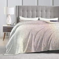 thumbnail image 4 of Kll Fleece Blanket Plush Throw Blanket Glitter Light Pearl,Soft Fuzzy Cozy Flannel Blanket For Couch Sofa Bed.(60"X50"), 4 of 9