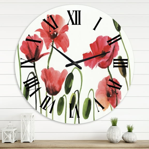 Designart 1 in Quartz Traditional Wall Clock