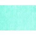 thumbnail image 1 of Ahgly Company Machine Washable Indoor Rectangle Solid Turquoise Blue Modern Area Rugs, 2' x 4', 1 of 4