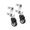 Silver, variant on Pack of 2 Strong Front Casters for Rolling Toolboxes Stable Assist Heavy Equipment Motion