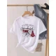 thumbnail image 5 of Camiseta estampada de manga corta para mujer, ropa de Navidad, moda de Año Nuevo, camiseta estampada, 5 of 5