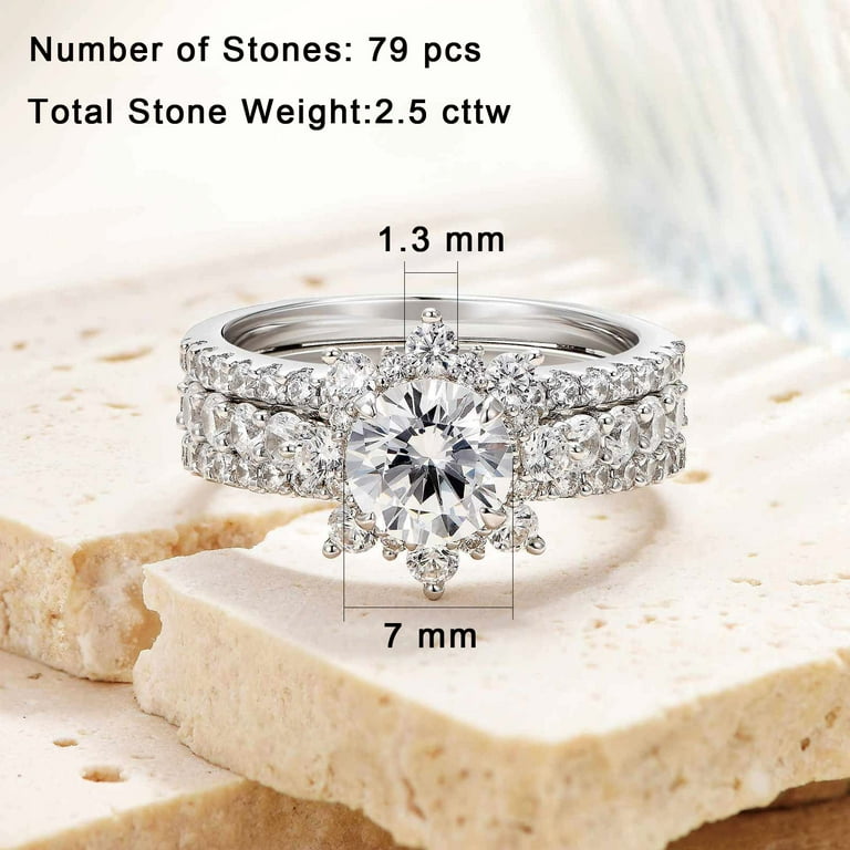 Women's sterling deals silver engagement rings