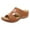 Brown, variant on Babysbule Womens Shoes Clearance, 2021 Summer New Women's Shoes Hollow Flower Embroidery Wedge Women's Slippers