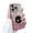 Pink, variant on Designed for iPhone Case,Luxury Electroplated Gradient Glitter with Make Up Mirror Clear Camera Lens Protection Shockproof Protective Cover Phone Case (Blue,iPhone 12 Pro)
