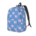 thumbnail image 1 of Disketp Cute Poodle Dog Mochila de Lona Estampada, Mochila Escolar de Viaje Ligera para Estudiantes y Portátil-Small, 1 of 5