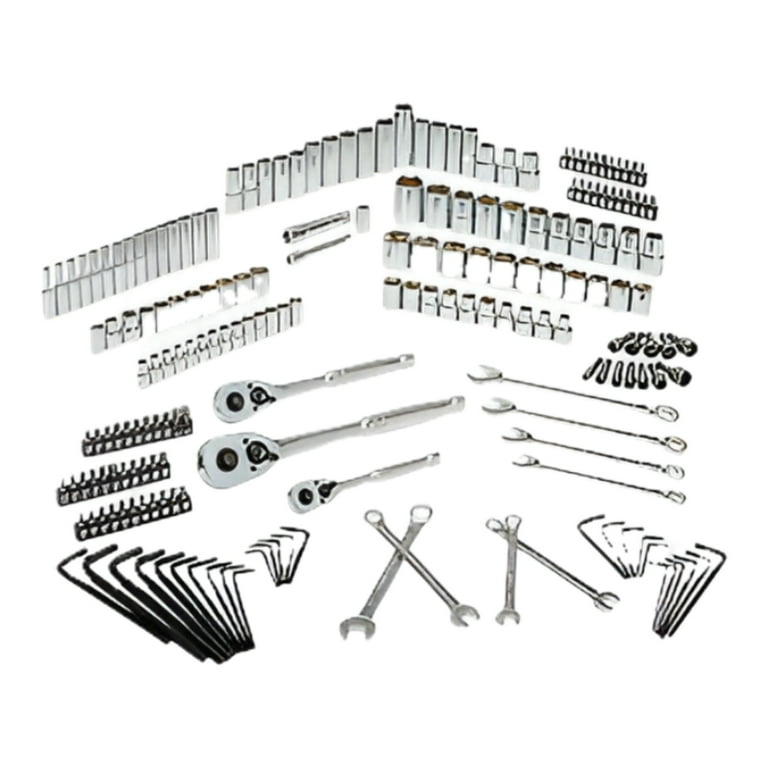 STANLEY 201-Piece Ratchet Automotive Tool Set with Wrenches & SAE