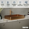 thumbnail image 5 of Karran Usa Ccv600 Cinox 23-5/8" Rectangular Stainless Steel Vessel Bathroom Sink - Gold, 5 of 7