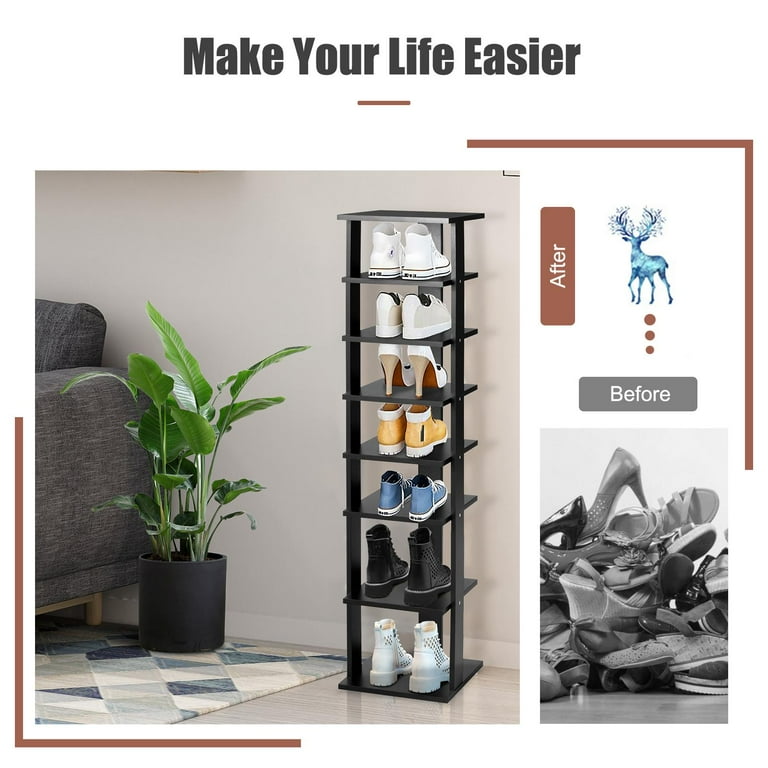 7-tier Shoe Rack For Closet And Entryway - Vertical Storage