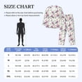 thumbnail image 4 of Lsque Orchids Flowers Pattern Long Sleeve Pajama Set for Men - Soft 2-Piece Sleepwear and Loungewear Set with Pockets, Comfy Nightwear-Small, 4 of 7