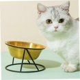 thumbnail image 5 of 1 Stainless Steel Food Bowl Elevated Cat Bowls Feeding Raised Pet Bowl Dog Food Bowl Pet Bowls Rust Golden, 5 of 5