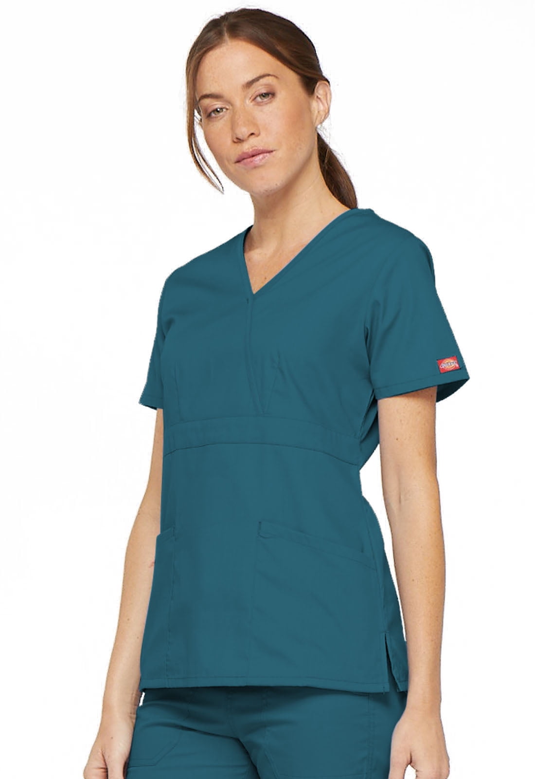 Dickies EDS Signature Scrubs Top for Women Mock Wrap 86806