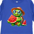 thumbnail image 4 of Inktastic Summer Turtle with Watermelon Boys or Girls Long Sleeve Toddler T-Shirt, 4 of 5