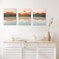 thumbnail image 2 of Boho Mountain Wall Decor Gold Sun Art Desert Decor Framed Canvas 12"x16" Mid Century Modern Nature Wall Art for Living Room,Terracotta Bathroom Decor Bedroom Pictures Boho Posters for Room, 2 of 6