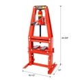 thumbnail image 2 of 6-Ton Benchtop Hydraulic A-Frame Shop Press with Adjustable Plates for Auto Repair, Efficient Metal Working Tool, Stable and Safe Design for Garage and Workshop Needs, 2 of 8
