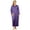 Purple Potion, variant on Women's Exquisite Form 50107 Coloratura 3/4 Sleeve Long Nightgown (Purple Potion S)