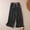 Black, variant on Delayuji Womens Cotton Linen Pants Striped Printed Solid Color Wide Leg Pant Loose Straight Leg Baggy Casual Pants