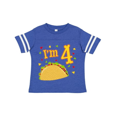 

Inktastic Im Four- Taco Birthday Party Gift Toddler Boy or Toddler Girl T-Shirt