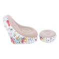 thumbnail image 1 of Air Couch Sofa, Flocking Cartoon Graffiti Inflatable Lounge Chair 220.5lb Load Bearing  for Bed Room, 1 of 7