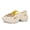 Creamy white, variant on Men’s Skull Claw Clogs Summer Beach Shoes Lightweight Foam Slip-Ons with Elevated Platform Outdoor Garden Shoes