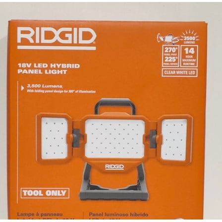 RIDGID 18V Hybrid LED Panel Light Cordless R8698B (Tool Only) NEW