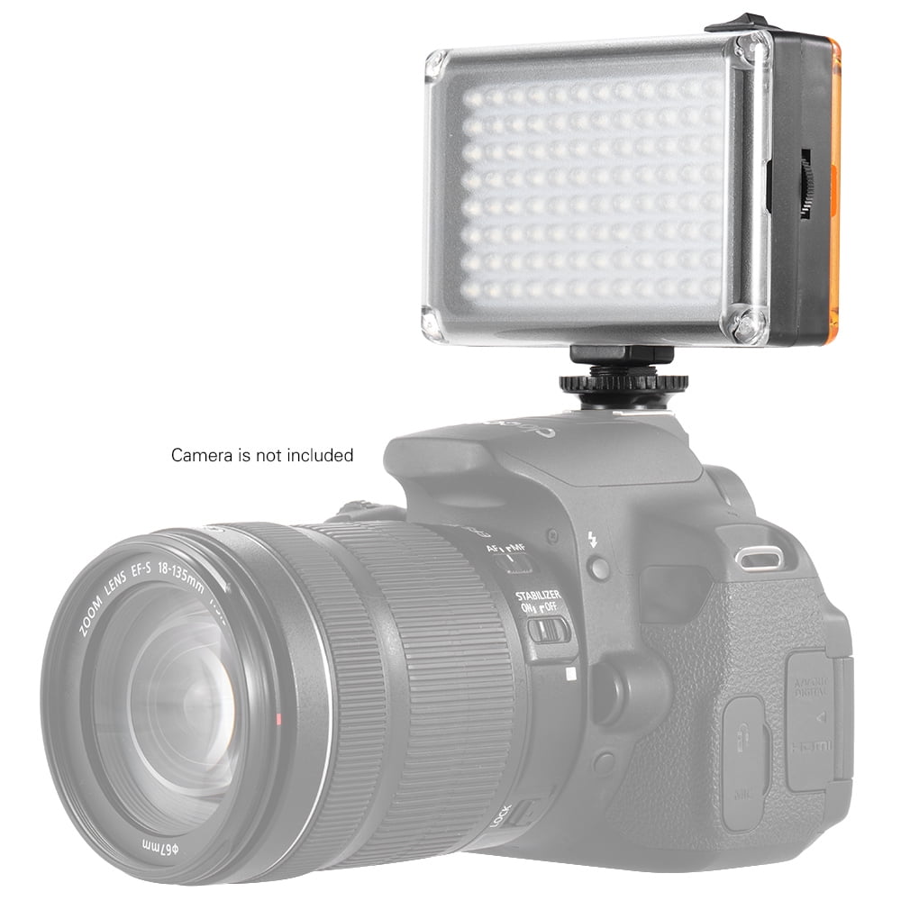 Walmeck Portable Camera Photo Lighting LED Video Photography Fill Light for DSLR Cameras High Brightness White Filter and LCD Display