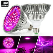 100W Led Grow Light Bulb Full Spectrum,Plant Light Bulb with 150 LEDs for Indoor Plants Hydroponic Indoor Greenhouse