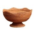 thumbnail image 1 of Cesta de frutas con patas para encimera de cocina, accesorios fotográficos multiusos, cesta de frutas tejida medio, 1 of 9
