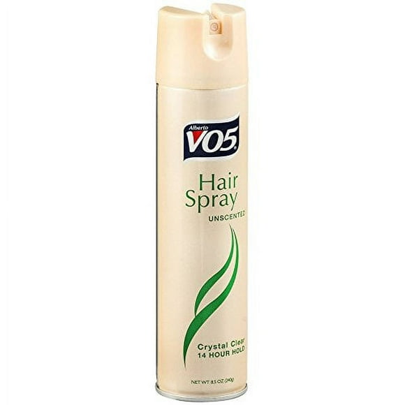 VO5 Crystal Clear Hairspray, Unscented 8.5 oz (Pack of 6)