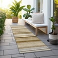 thumbnail image 6 of Addison Rugs Chantille Indoor/Outdoor Transitional Stripes Chocolate Washable Runner Rug, 2'3" x 7'6", 6 of 6