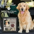 thumbnail image 2 of Unique Bargains Dog Memorial Gifts for Loss of Dog Personalized Keepsake Pet Memorial Frame Wooden Frame with Paw Print Design 9.06"x9.06" Black Gray, 2 of 6