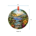 thumbnail image 5 of Belize Christmas Ornament, Ceramic, Acrylic - Pacific Islands Travel Souvenir, Seasonal Tree, Holiday Keepsake 2025, Wanderlust Gift, Edition, Holiday Tree Decoration, 5 of 5