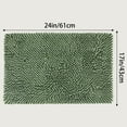 thumbnail image 7 of REGALWOVEN Non Slip Absorbent Chenille Bathmat Home Washable Home Accessories Soft Lightweight Shower Bathroom Green 20" x 30", 7 of 7