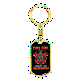 thumbnail image 4 of Smokin Hot Firefighter Girl Stainless Steel or 18k Gold Premium Swivel Dog Tag Keychain, 4 of 10