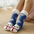 thumbnail image 2 of Yuanlong Womens Socks Christmas Ladies Cute Printed Thicker- Floor Socks Winter Indoor Wear Soft Comfy Carpet Socks, 2 of 7