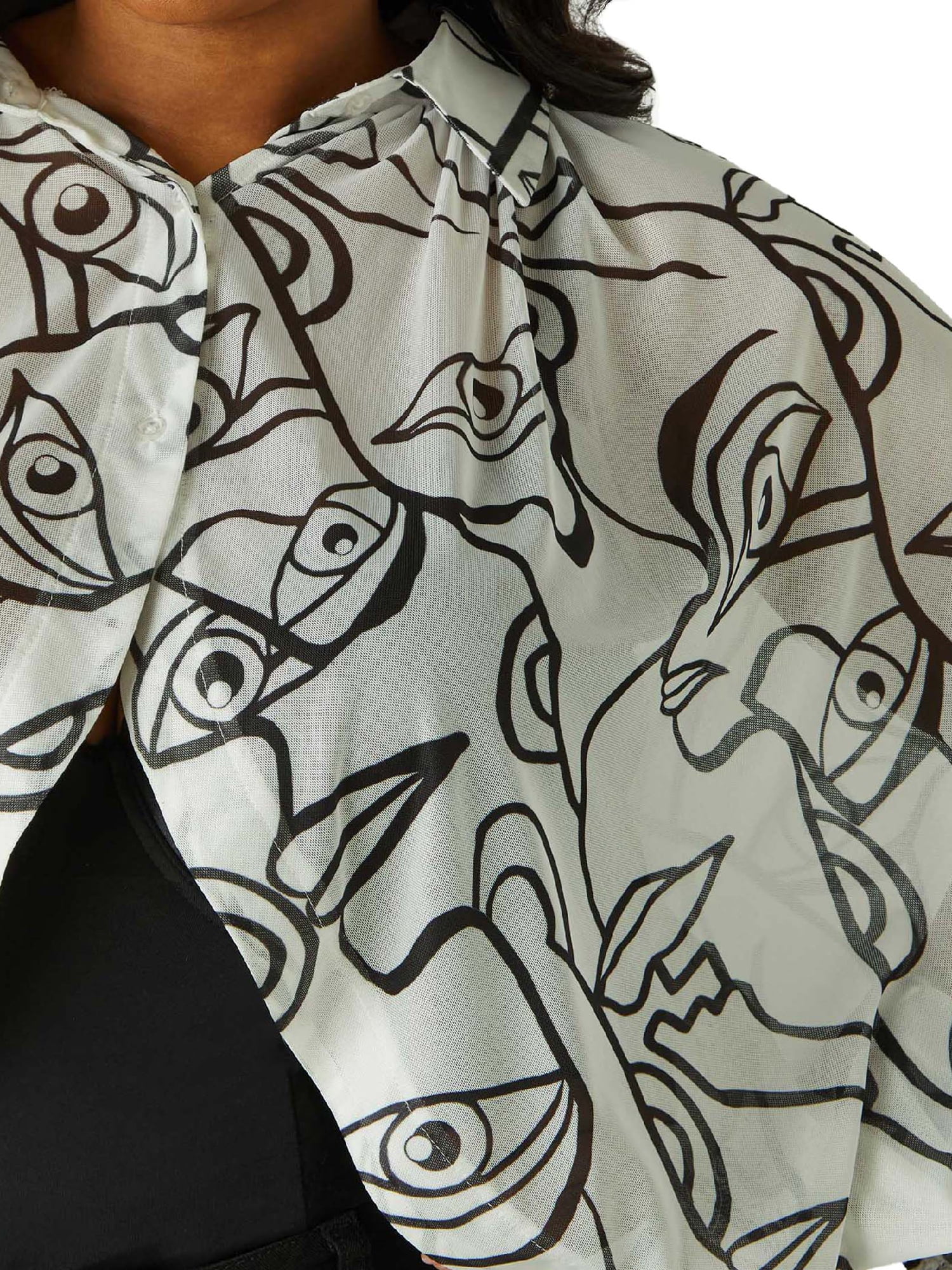 Ashley Stewart Women's Plus Printed Collared Shrug, Sizes 10/12-26/28