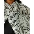 thumbnail image 4 of Ashley Stewart Women's Plus Printed Collared Shrug, Sizes 10/12-26/28, 4 of 4
