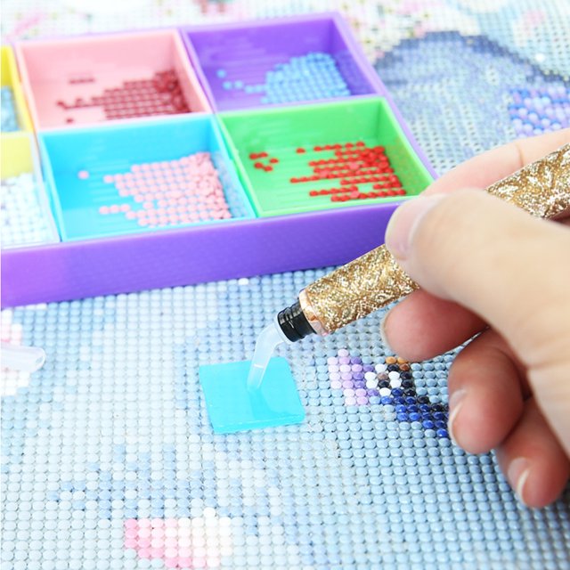 Cuadros Decorativos Kits de sellador de pintura de diamante 120ml pegamento sellador 6 arcilla de pegamento para pintura de diamante DQrwqpou embutido en tela