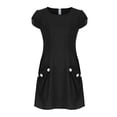 thumbnail image 4 of Tshirt Dress Women Summer Loose Fit Short Sleeve Crewneck Casual Mini Dresses with Pockets T Shirt Dresses for Women, 4 of 7