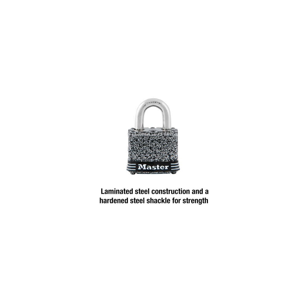 (2 pack) Master Lock 1-9/16in (40mm) Wide Rust-Oleum® Certified Laminated Steel Pin Tumbler Padlock