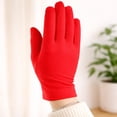 thumbnail image 2 of Red Womens Wrist Length Dress Gloves - Dress Up, Church, Formal, 2 of 2