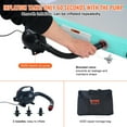 thumbnail image 4 of VEVOR Colchoneta inflable para gimnasia, 4 pulgadas de grosor, pista de gimnasia con bomba electrica, colchonetas de entrenamiento para uso domestico, gimnasio, yoga, porristas, 4 of 9