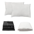 thumbnail image 1 of Juego de Sábanas Matrimonial Royal Negro + Protector de Colchón + 2 Almohadas Frosty, 1 of 12