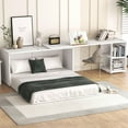 thumbnail image 3 of LuxyHoom Murphy Bed Full, Full Size Murphy Cabinet Bed, Wall Bed, Wood Hideaway Folding Beds Platform for Bedroom, Apartment, Guest Room, Studio, Home Office, Gray, 3 of 16