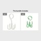 thumbnail image 1 of 1pc Belt Hanger Scarf Tie Rack Holder Hook For Closet 4-Claw Organizer 360 Degree Rotating Space Saver, 1 of 5