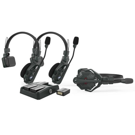 Hollyland Solidcom C1 Full-Duplex Wireless Intercom System with 3 Headsets