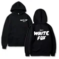 thumbnail image 3 of Sudadera con capucha de zorro blanco para mujer, ropa de moda con letras impresas, suéter suelto, sudadera informal Harajuku, manga larga, 3 of 5