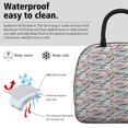 thumbnail image 3 of Insulated Lunch Bag for Women, Floral Print Oxford Fabric Lunch Box, Leakproof Thermal Cooler Tote for Work, School & Picnic, Leopard Animal Print, 3 of 5