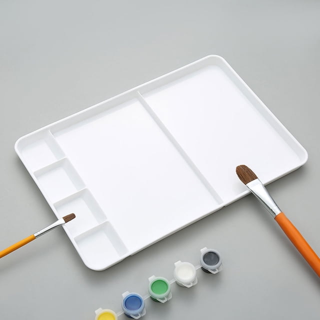GOOHOCHY Artist Mixing Trays 1 Set Rectangular Palette For Beginners And Students In Painting And Sketching