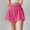 Red, variant on Womens Athletic Shorts Solid Color Lightweight Elastic Waist Running Shorts for Active Sports with Pleated Black